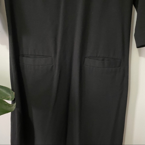 Kate Spade Black Shift Dress 3/4 Sleeve Size Small - Picture 3 of 9